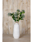 White Hydrangea Faux Flower Stem