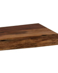 Handcrafted acacia wood chopping board with natural live edge, showcasing unique grain patterns and rustic charm. by RoomLondon at brixbailey.com