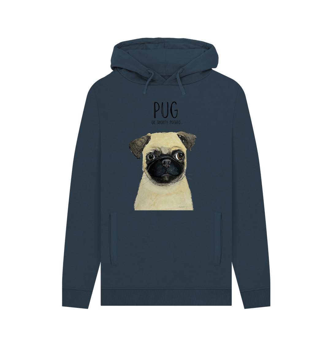 Pug or Snorty Potato? Men's Hoodie – Cozy, Funny, &amp; Pug-tastic!