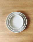 white straight edge flat plates