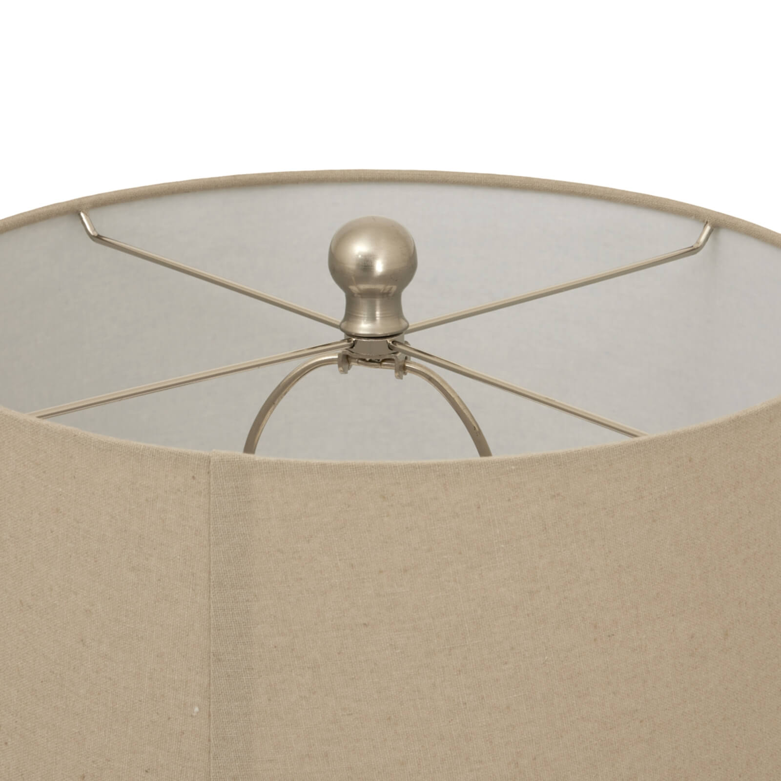 Elegant Twill Weave Ceramic Lamp | Linen Shade | Modern Lighting