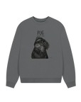 Snorty Potato Oversized Sweatshirt – Cozy, Just Like Your Pug!