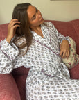 Tallis Blue Muslin Dressing Gown