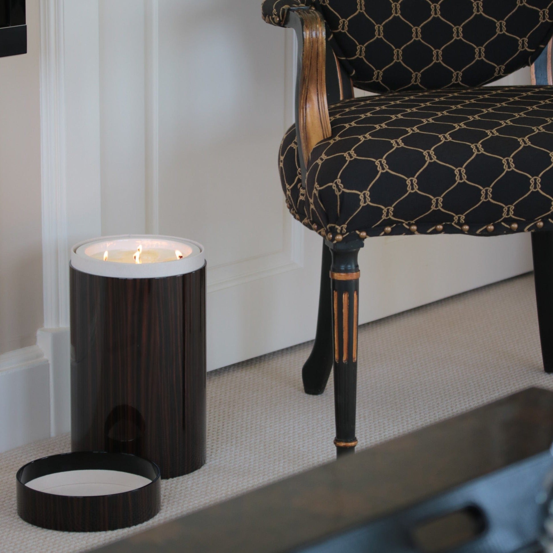 Large Home Candle, Zebrano