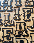 Rustic Black Metal Carnival Letters A–Z | 5” or 12” Alphabet