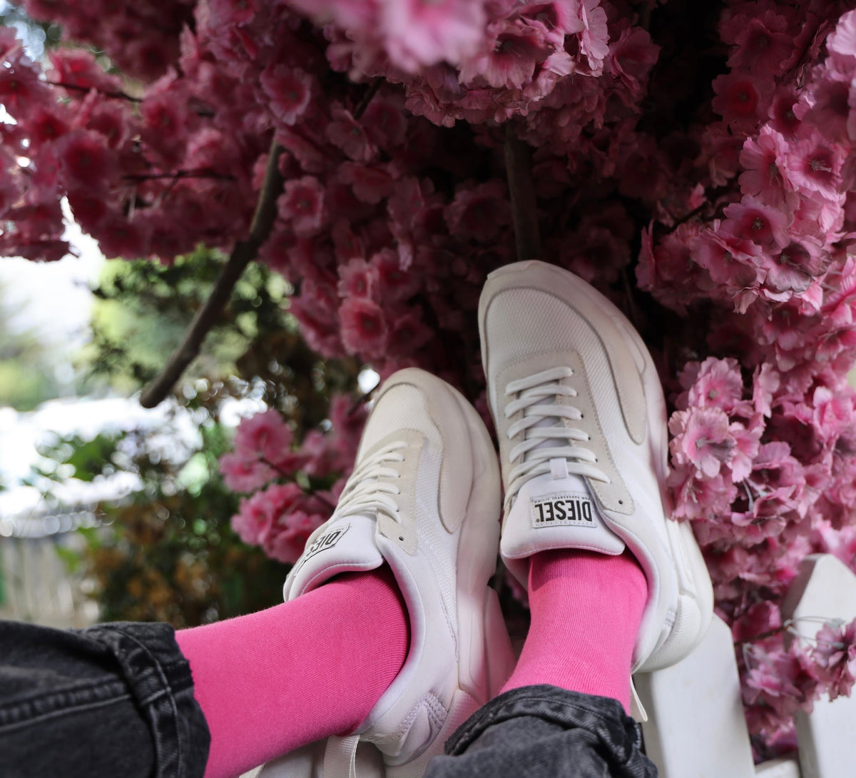 Plain Bamboo Socks - Bubblegum Pink
