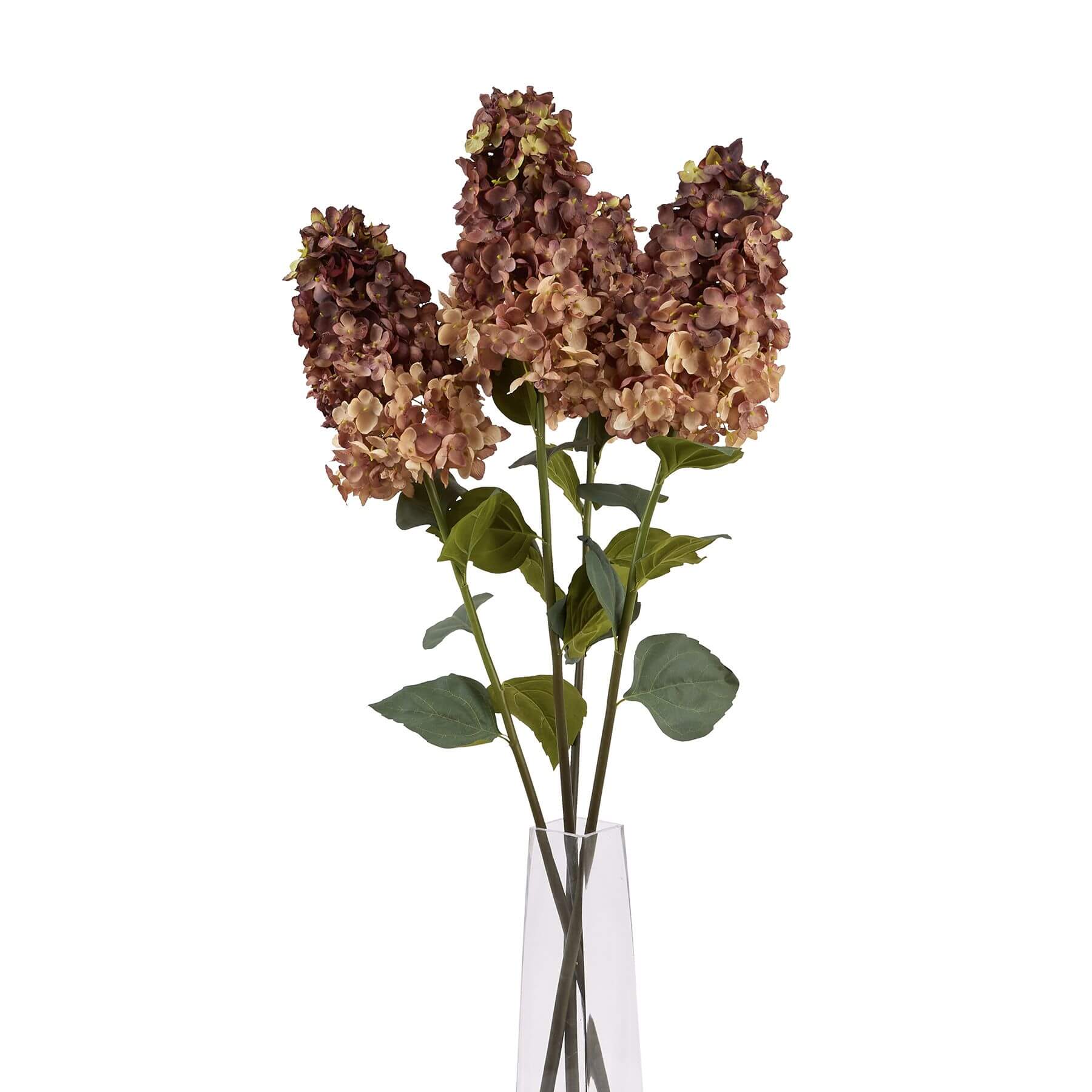 Burgundy Spear Hydrangea Faux Flower Arrangement