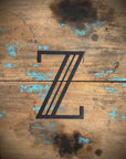 Black 5" or 12" Art Deco Metal Lettering A-Z 0-9