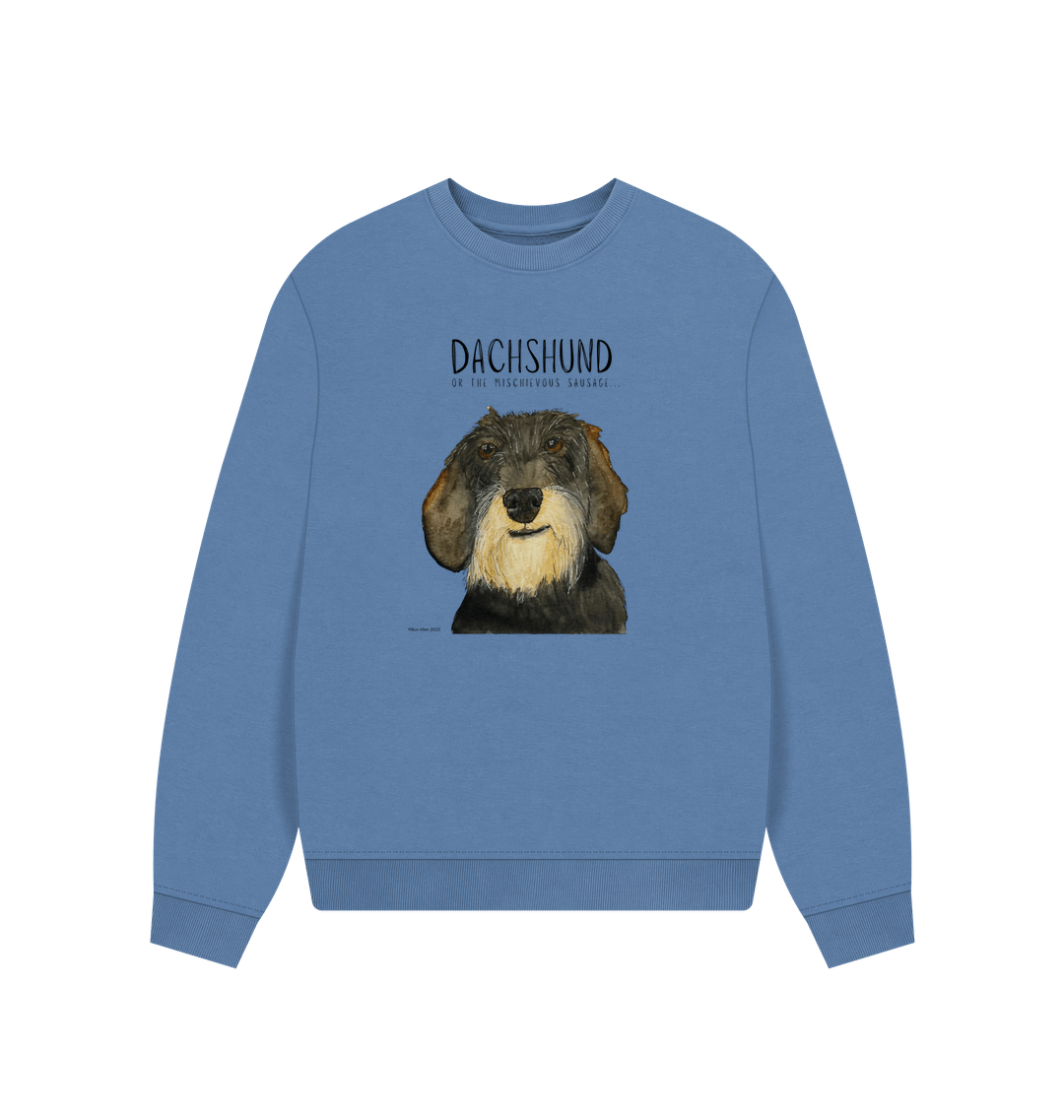 Comfy, Cozy, &amp; Cute: The Wire Haired Dachshund Oversized Sweatshirt"