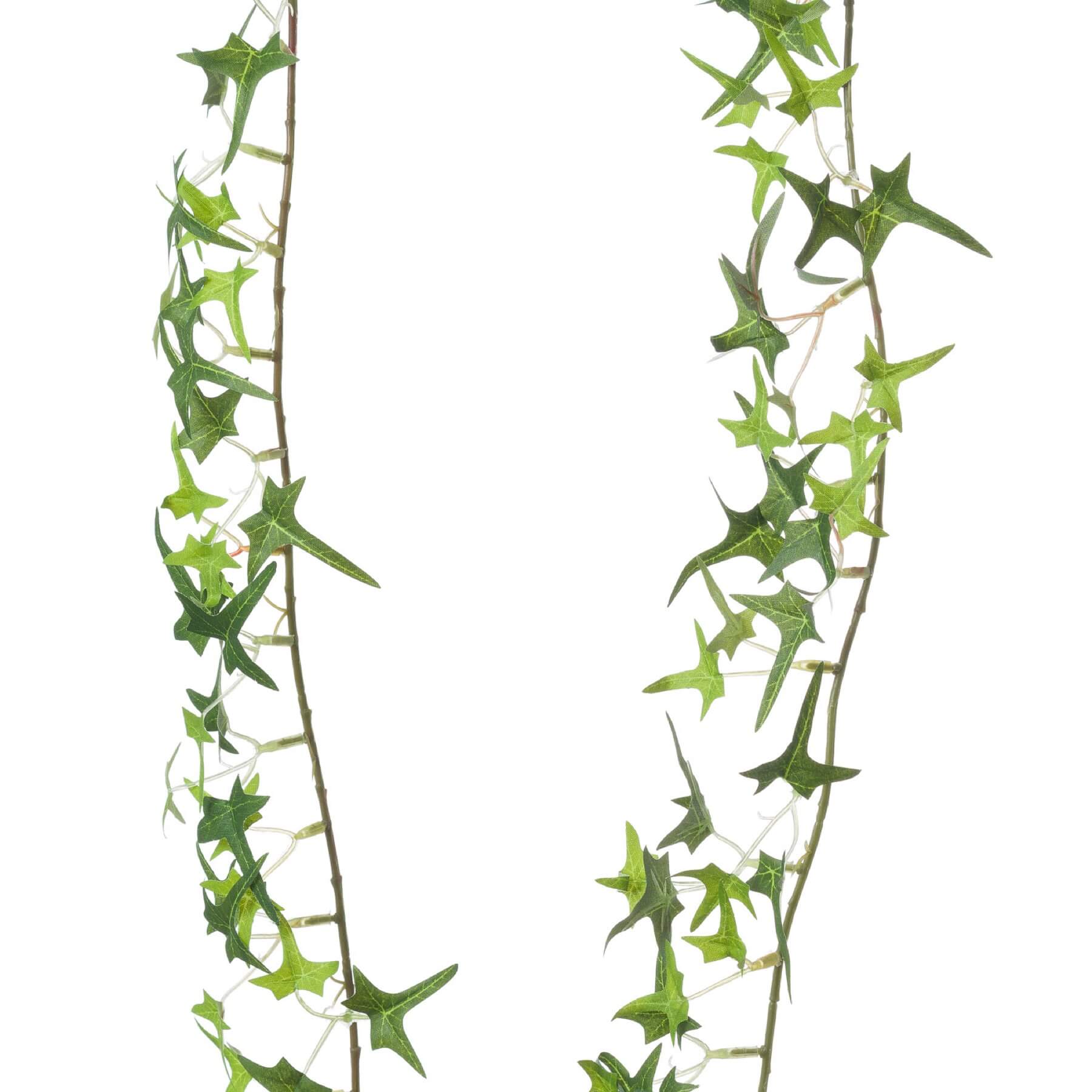 Lifelike artificial ivy garland with natural green leaves, perfect for shelves or mantels, 170 cm long, fade-resistant plastic.  by sostter at brixbailey.com