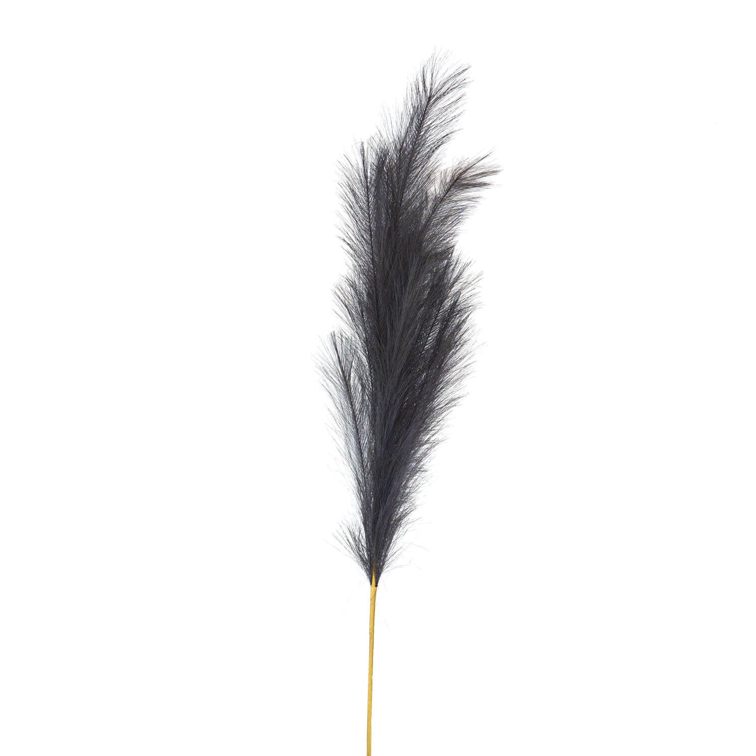 Elegant Grey Faux Pampas Grass Stem | Large Decorative