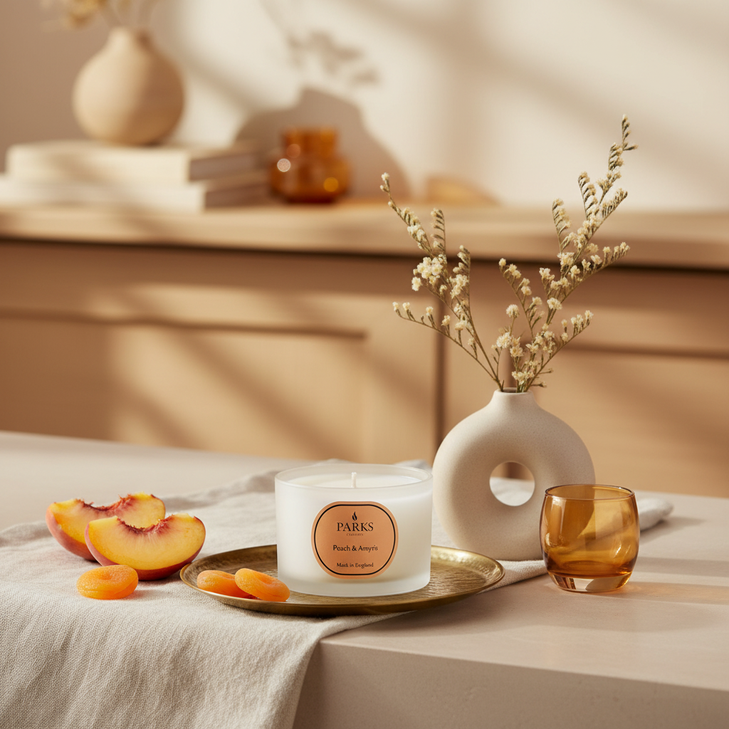 PEACH &amp; AMRYIS TRAVEL CANDLE 70G