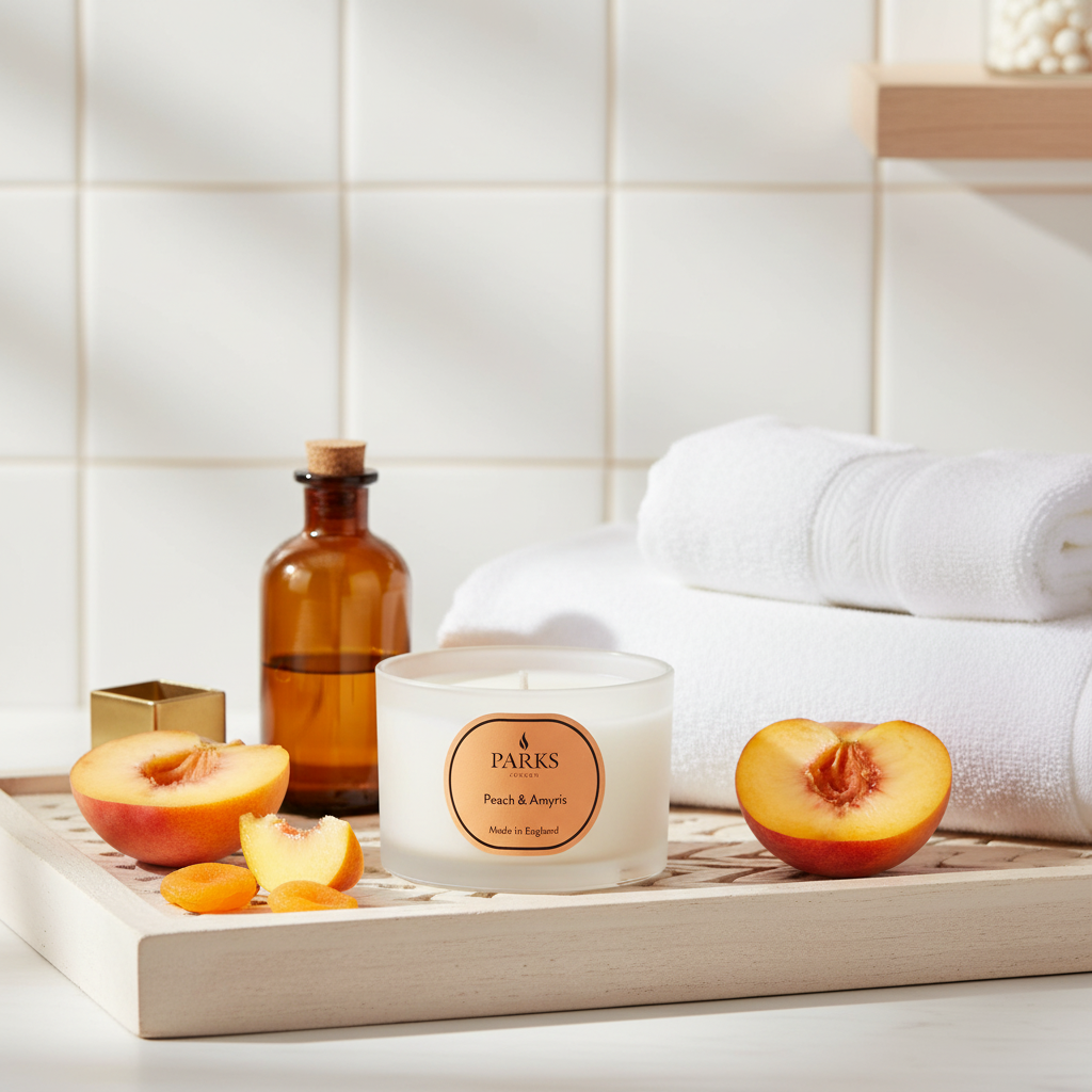 PEACH &amp; AMRYIS TRAVEL CANDLE 70G