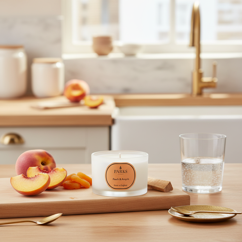 PEACH &amp; AMRYIS TRAVEL CANDLE 70G