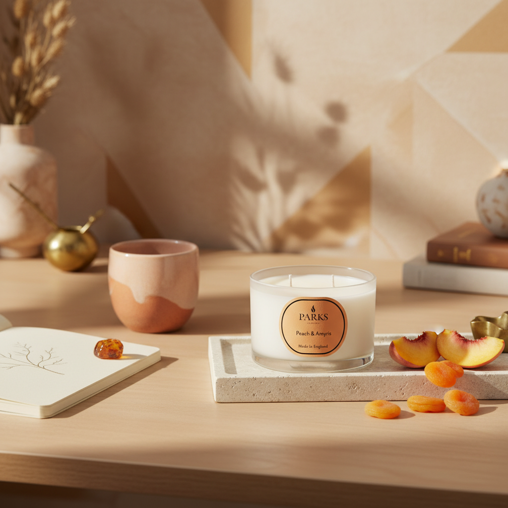 PEACH &amp; AMRYIS TRAVEL CANDLE 70G