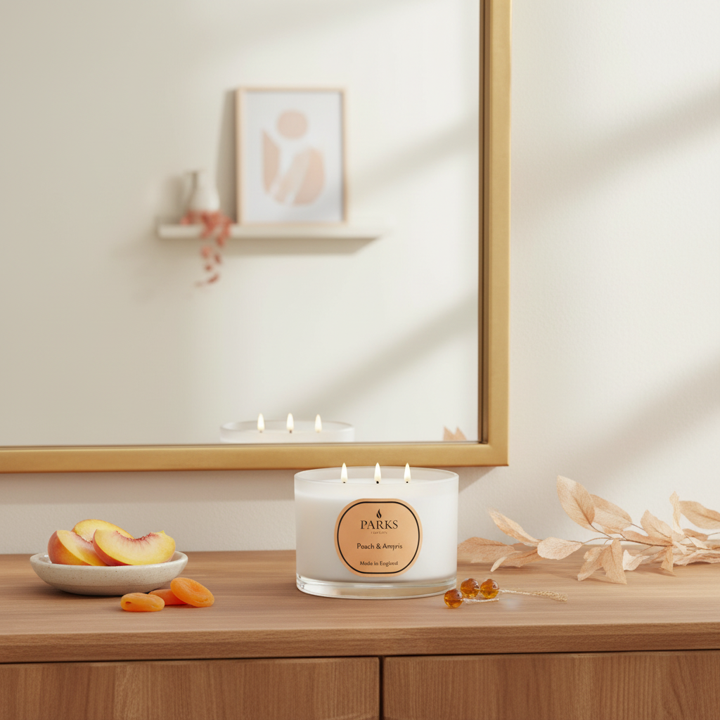 PEACH &amp; AMRYIS TRAVEL CANDLE 70G