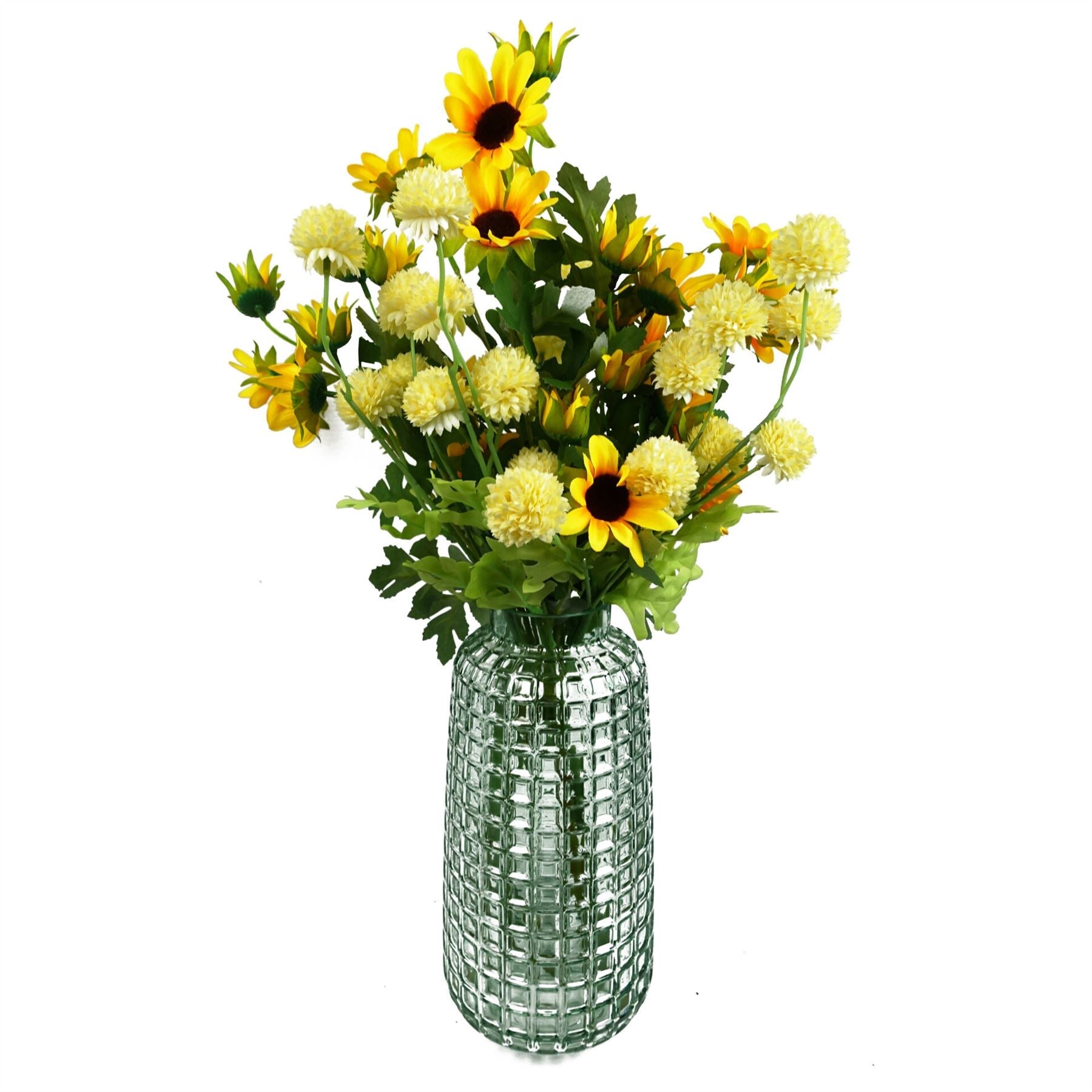 Pack of 6 x 70cm Artificial Yellow Daisy Flower Spray-4