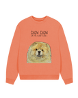 Snuggle Up in Style: Fawn Chow Chow Oversized Sweatshirt