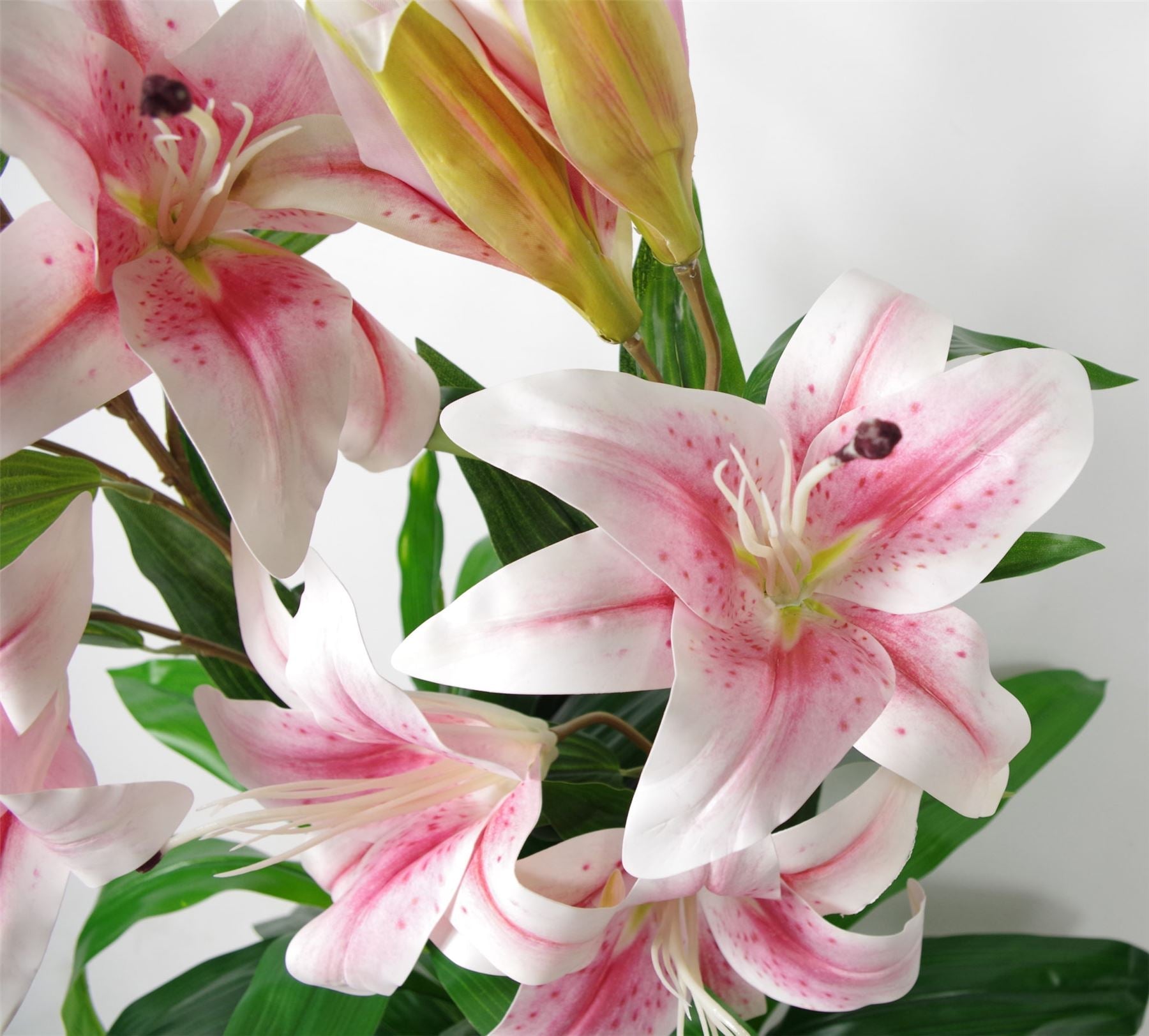 Artificial Flower Plant Tree 90cm Pink Lily 90cm Planter-1