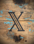 Black 5" or 12" Art Deco Metal Lettering A-Z 0-9