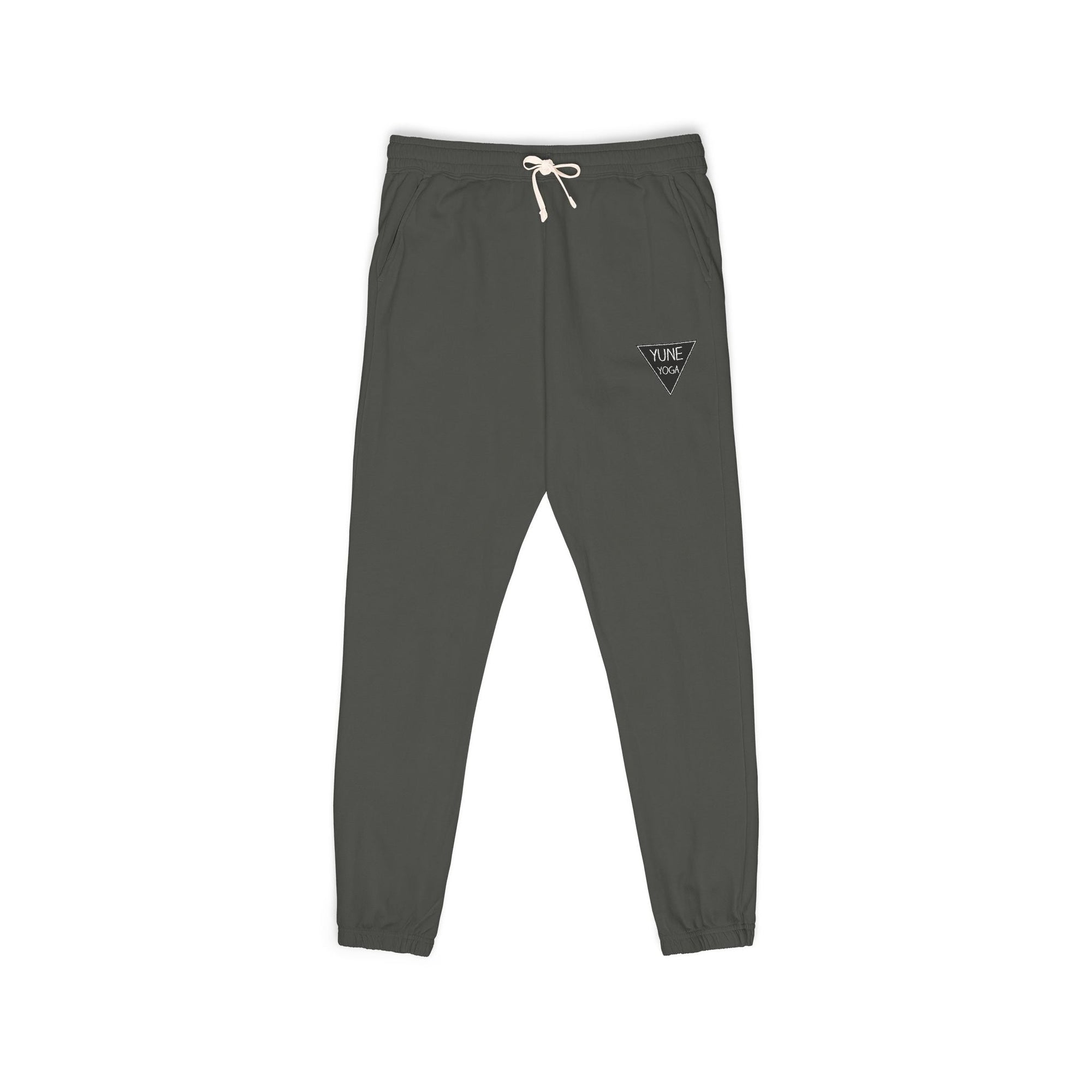 Fleece Sweatpants — Relaxed Garment-Dyed Joggers with Small Chest Triangle Logo-0