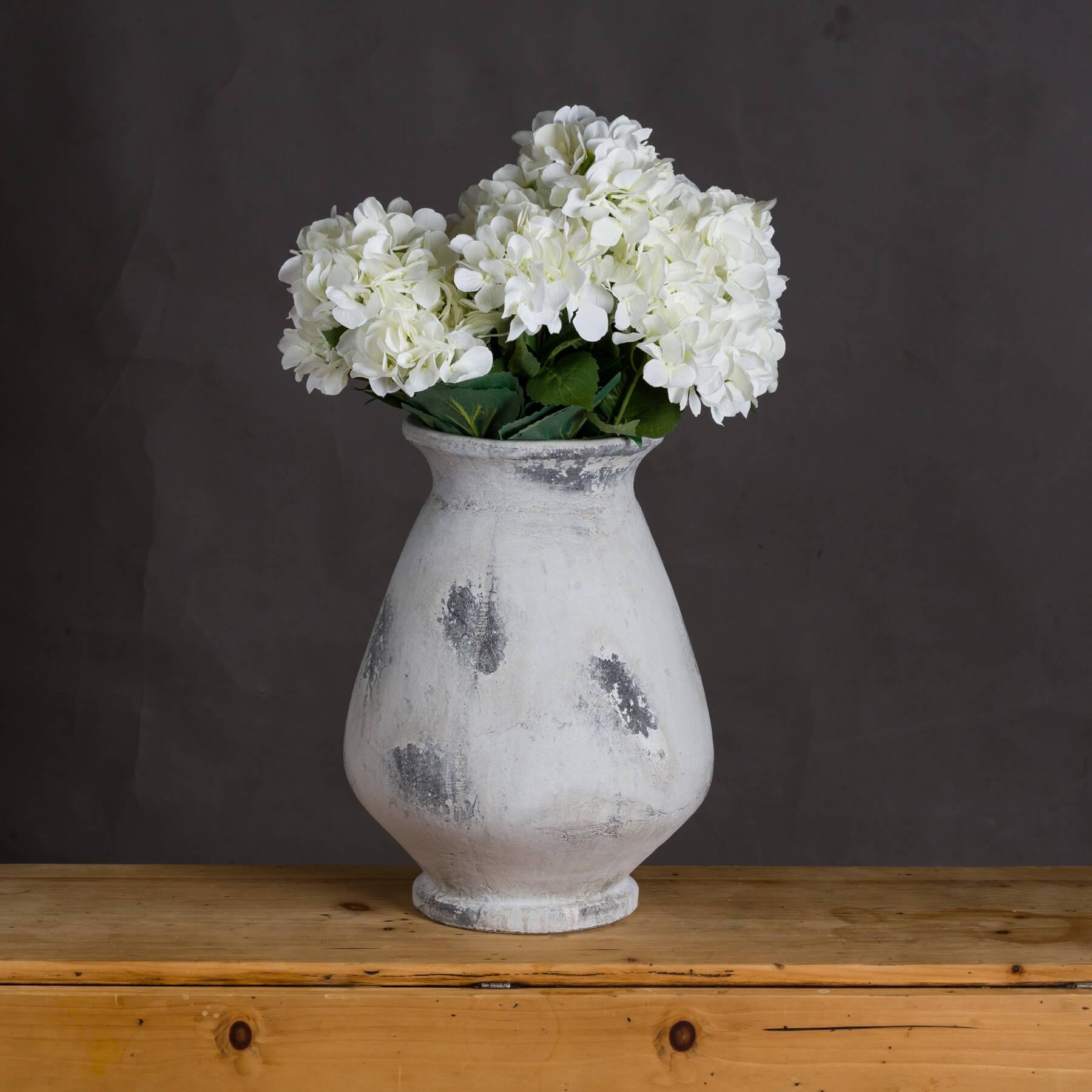 Elegant Naxos Large Antique White Vase | Timeless Decor
