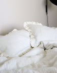 Linen Pillowcase with Frill Detail