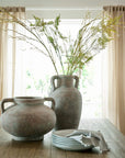 Large Brown Amphora Pot Tuscan Style