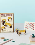 Pop Out Basset Hound Greeting Card
