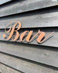 Rustic Bar Sign for Home & Garden