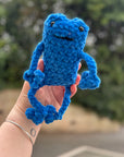 Fergus The Leggy Frog - Chunky Crochet Frog Plush – Soft Handmade Kawaii Frog Toy
