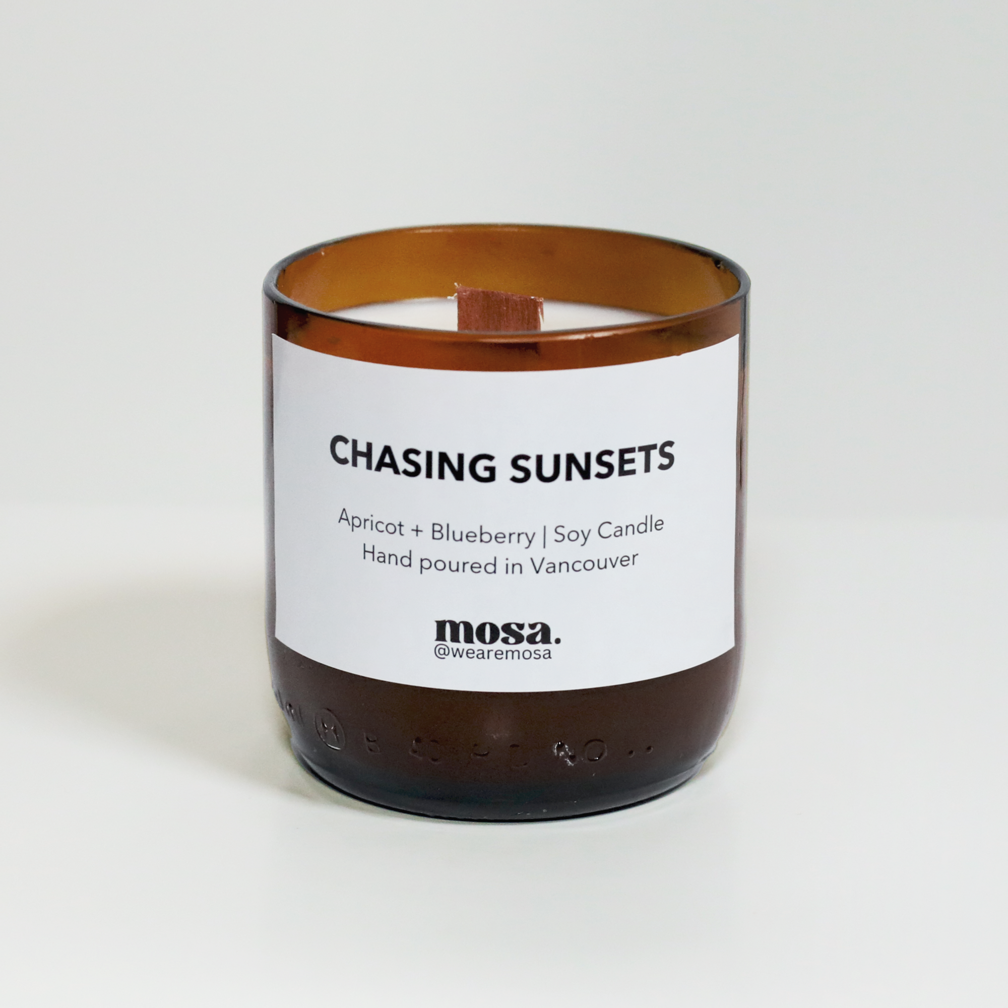 Apricot Blueberry Scented Soy Candle-3