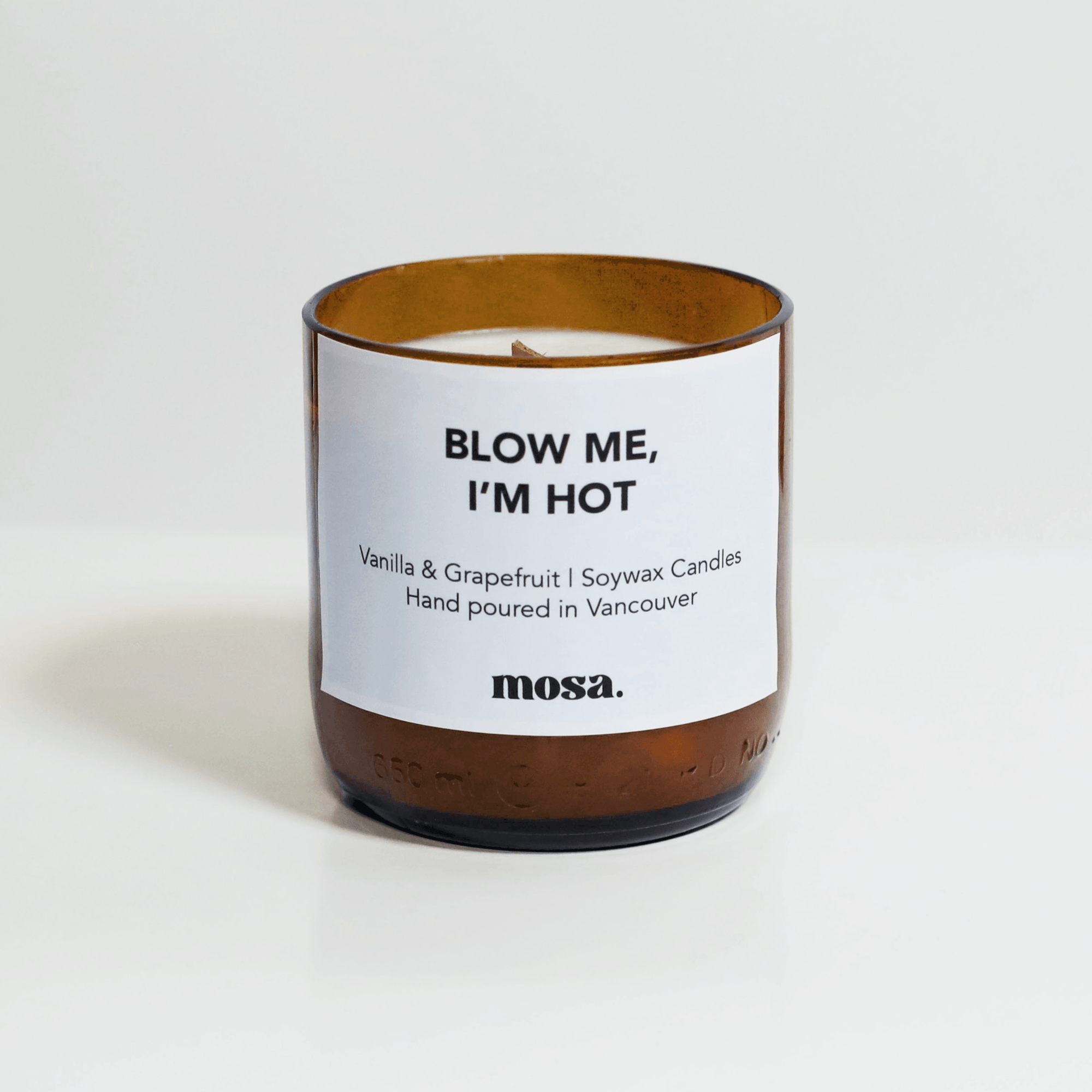 Vanilla Grapefruit Scented Soy Candle-2