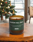 Mountain Spruce + Amber Scented Soy Candle-2