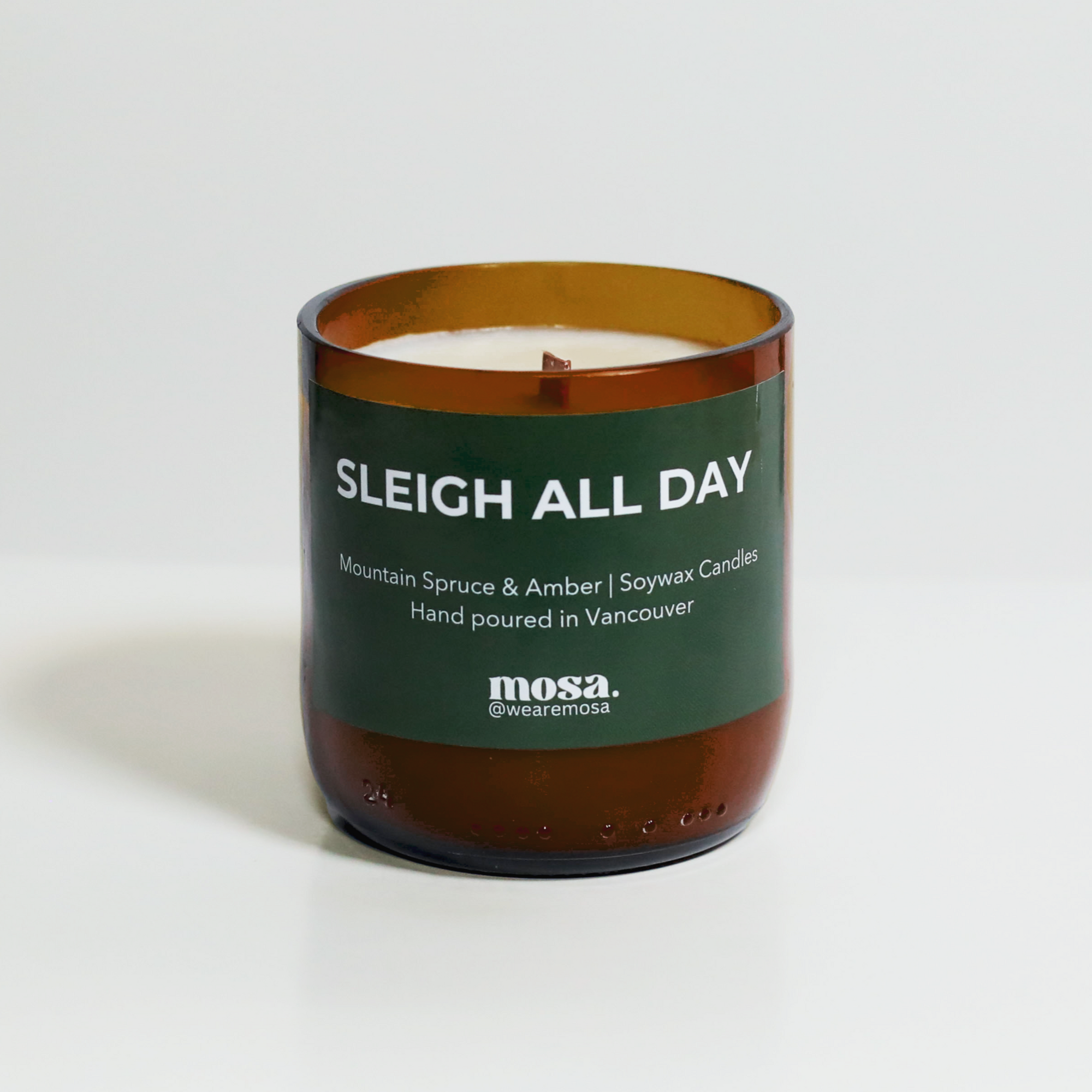 Mountain Spruce + Amber Scented Soy Candle-0