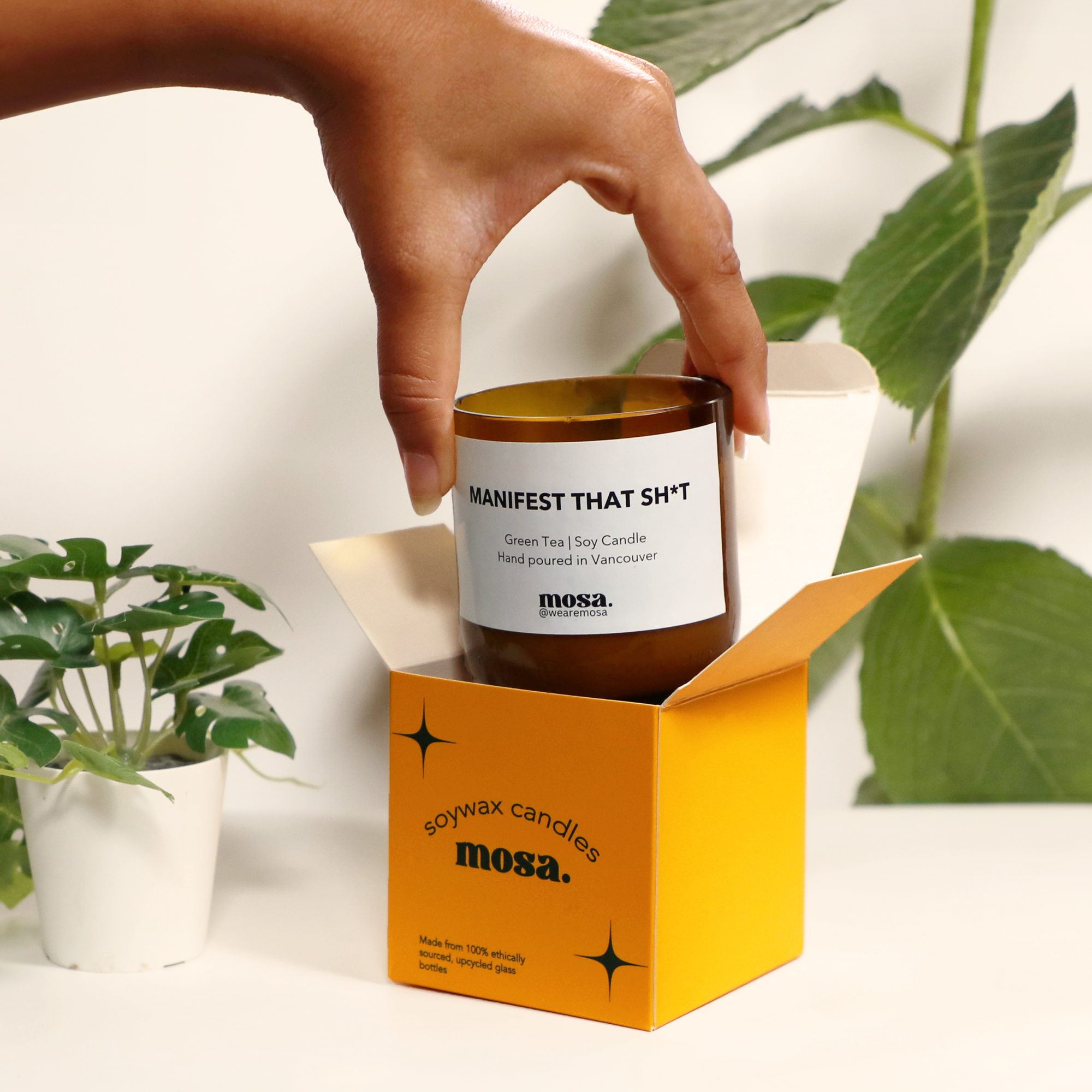 Green Tea Scented Soy Candle-3