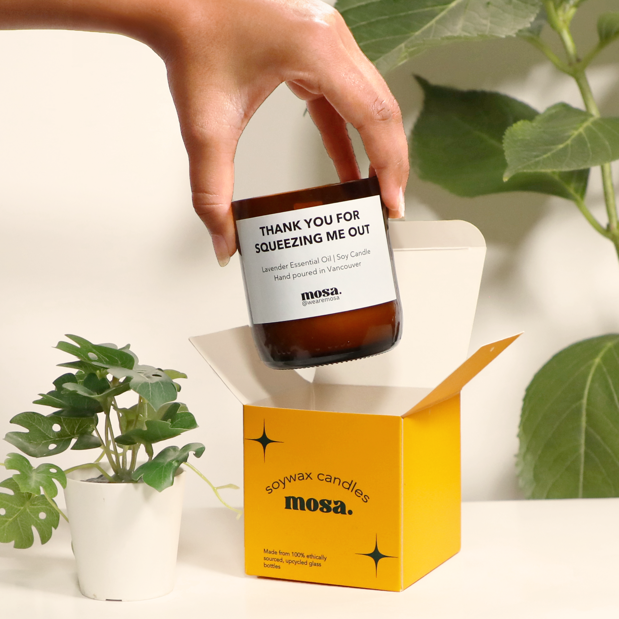 Lavender Essential Oil Scented Soy Candle-1