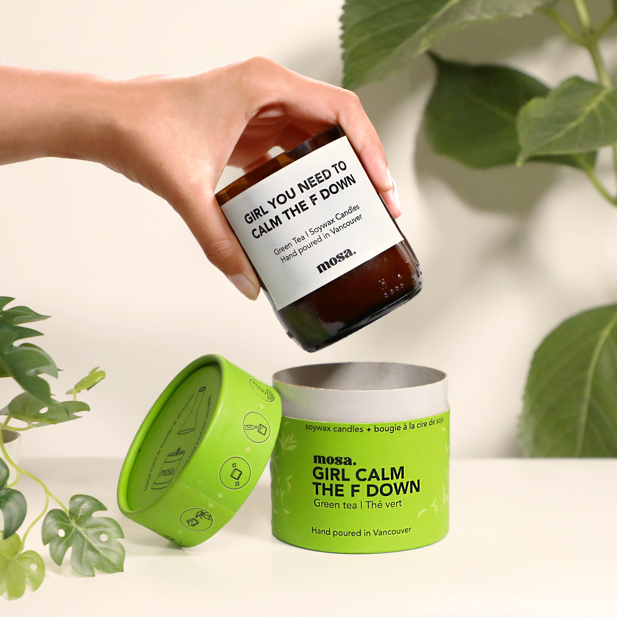 Green Tea Scented Soy Candle-1