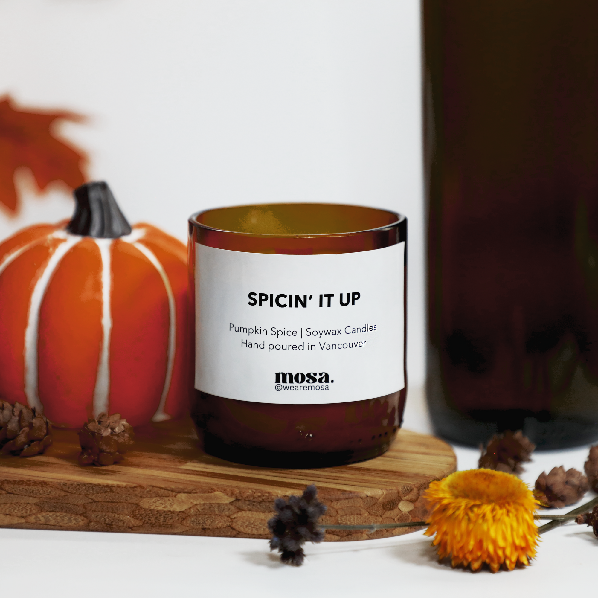 Pumpkin Spice Scented Soy Candle-2
