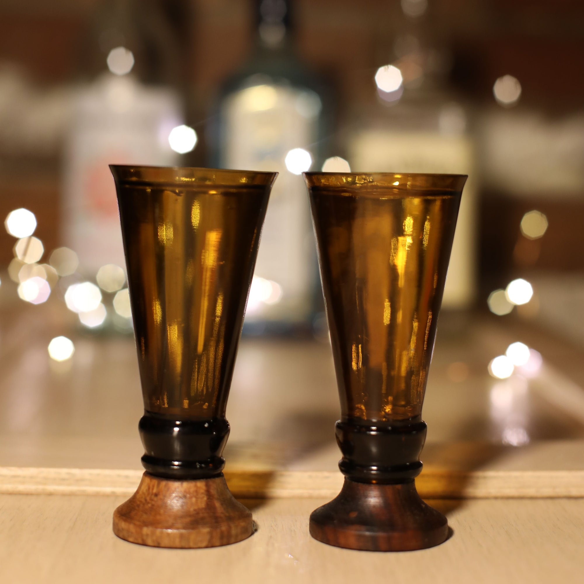 Amber Glass Shooters (Set of Two)-3