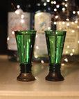 Green Glass Shooters (Set of Two)-4