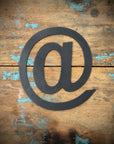 12" and 5" Black Fat Font Metal Letters.