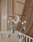 Handmade Moon And Stars baby mobile-5
