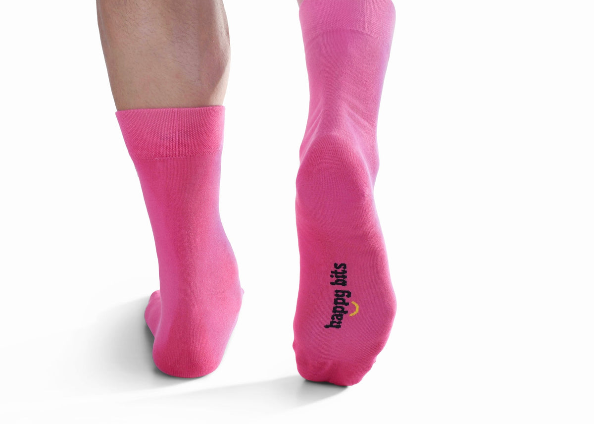 Plain Bamboo Socks - Bubblegum Pink