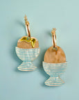 Dippy Egg Hoop Earrings