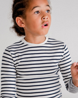Navy Breton Stripe Top