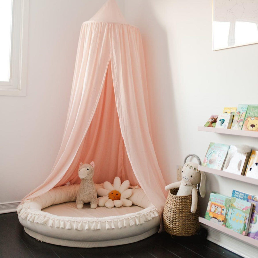 Round Kids Nest Play Mat - Versatile Lounger for Play & Sleep | Safe & Cozy by Minicamp at brixbailey.com