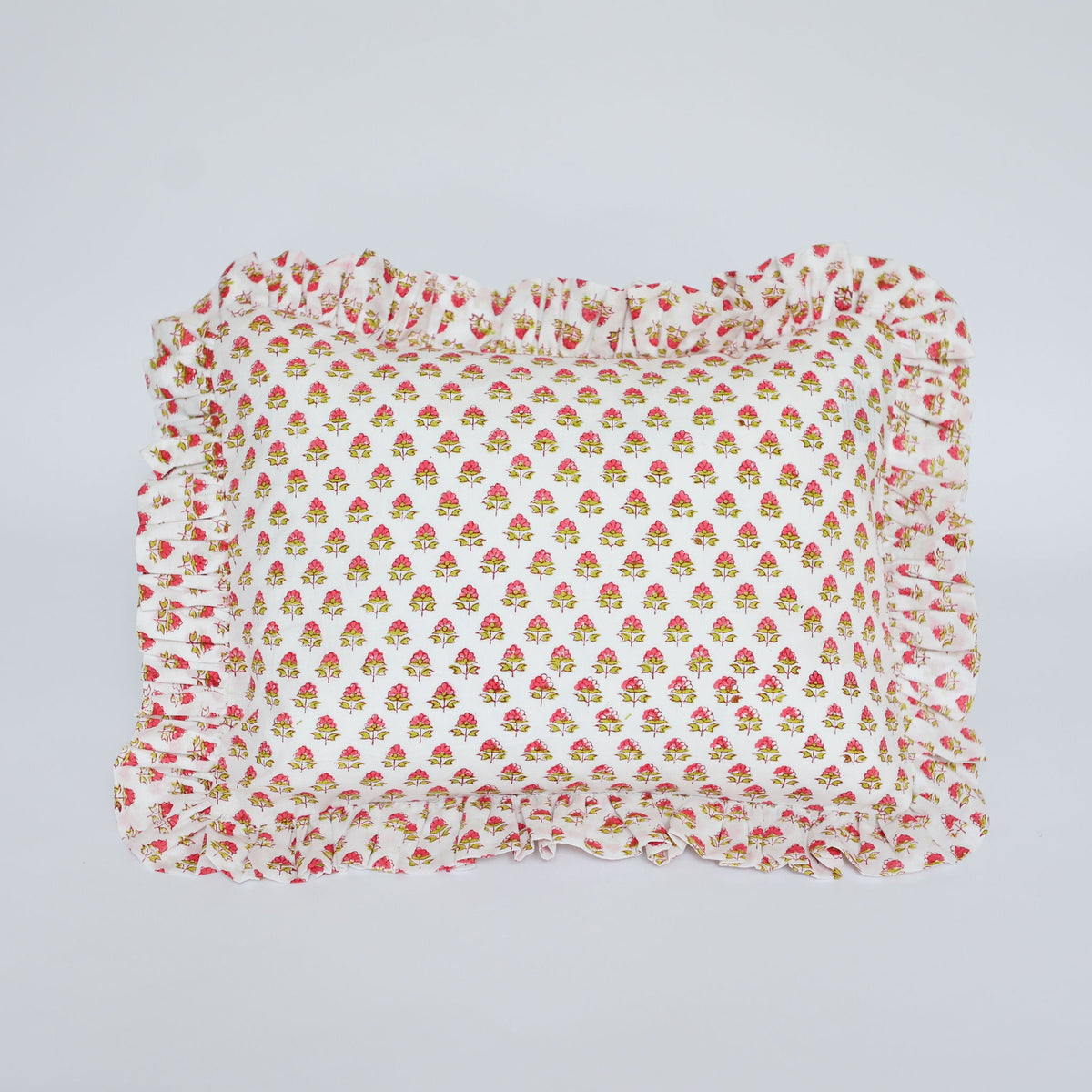 Pink Flower Cushion Cover