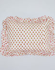 Pink Flower Cushion Cover