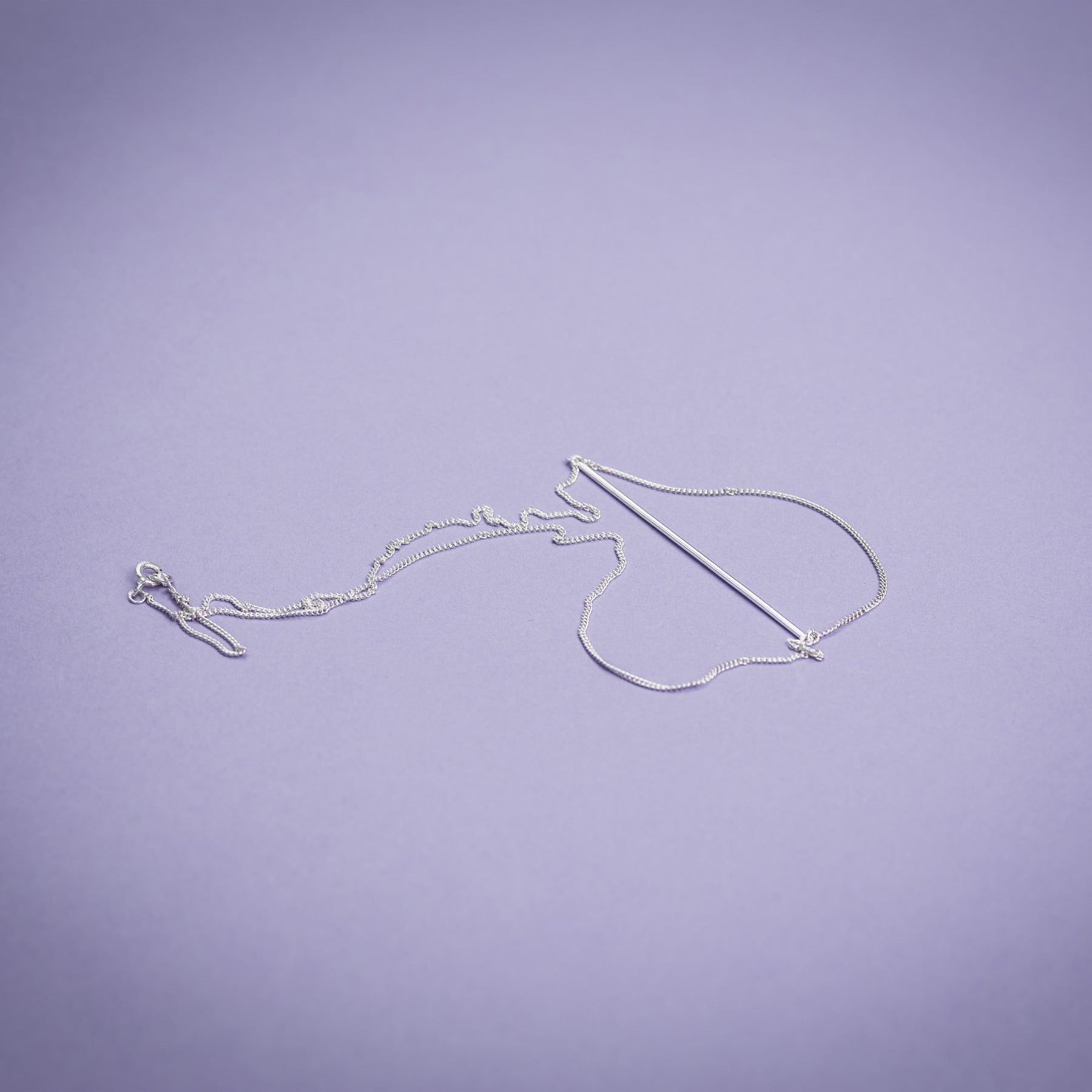Minimalist Silver SWING Necklace – Handcrafted &amp; Elegant by Maarja Palu at www.brixbailey.com